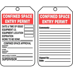 ACCUFORM SIGNS TCS323PTP Permit Tag 5-3/4 x 3-1/4 - Pack Of 25 | AD4TRC 43Z304