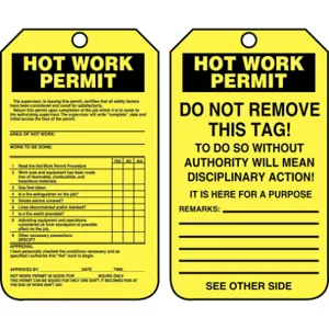 ACCUFORM SIGNS TCS361CTP Permit Tag 5-3/4 x 3-1/4 - Pack Of 25 | AD4TRP 43Z320