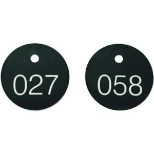 ACCUFORM SIGNS TDG302BK Numbered Tags 1-1/8 Inch 201 To 300 - Pack Of 100 | AE9MYV 6KXP2