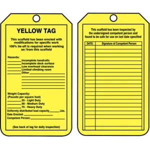 ACCUFORM SIGNS TRS208CTP Status Alert Tag 5-3/4 x 3-1/4 - Pack Of 25 | AD4TQK 43Z277