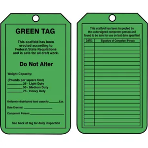 ACCUFORM SIGNS TRS209CTP Status Alert Tag 5-3/4 x 3-1/4 - Pack Of 25 | AD4TPZ 43Z262