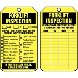 ACCUFORM SIGNS TRS305PTP Inspection Tag 5-3/4 x 3-1/4 - Pack Of 25 | AD4TQU 43Z291