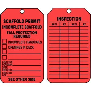 ACCUFORM SIGNS TRS320PTP Permit Tag 5-3/4 x 3-1/4 - Pack Of 25 | AD4TQG 43Z273