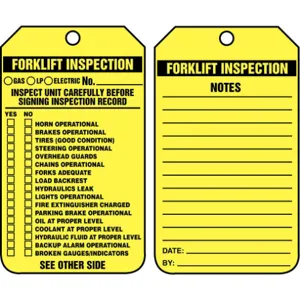 ACCUFORM SIGNS TRS336CTP Inspection Tag 5-3/4 x 3-1/4 - Pack Of 25 | AD4TQQ 43Z286