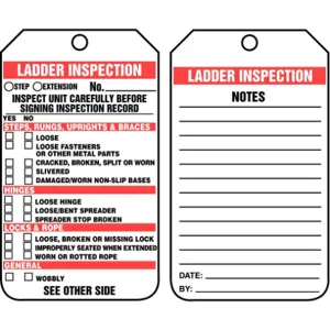 ACCUFORM SIGNS TRS340CTP Inspection Tag 5-3/4 x 3-1/4 - Pack Of 25 | AD4TTC 43Z338