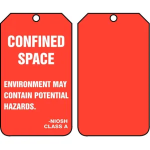 ACCUFORM SIGNS TSS820PTP Hazard Tag 5-3/4 x 3-1/4 - Pack Of 25 | AD4TRE 43Z307