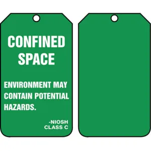 ACCUFORM SIGNS TSS824CTP Hazard Tag 5-3/4 x 3-1/4 - Pack Of 25 | AD4TRF 43Z308