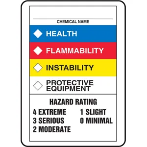 ACCUFORM SIGNS ZFD844VS Chemical Label 10 Inch H 7 Inch Width | AF4XUR 9NYV8