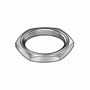 ACCURATE MANUFACTURED PRODUCTS GROUP Z0192 Hex Panel Nut, 5/8-27 Thread Size, Zinc Finish, Steel, 2Pk | AA9YMG 1JLR3