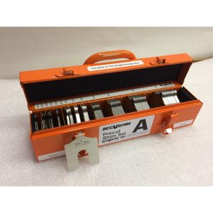 ACCUSHIM A-MINI KIT Mini-Unterlegscheiben-Kit, 2 x 2 Zoll Größe, 130 Teile, Edelstahl | CE8ENB