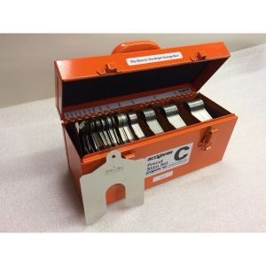ACCUSHIM C-MINI KIT Mini-Unterlegscheiben-Kit, 4 x 4 Zoll Größe, 130 Teile, Edelstahl | CE8ENP