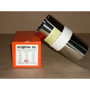 ACCUSHIM SSN02 Shim Stock Roll, 6 x 50 Inch Size, 0.002 Inch Thickness, Stainless Steel | CE8ERU