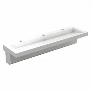 ACORN 3803-09-H1-OCC11 Wash Basin, White, 80 Inch Length, 22 Inch Width | CJ3TYF 53XV11