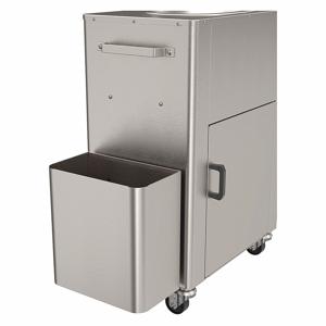 ACORN PS1000-TR Trash Receptacle, Stainless Steel, Silver | CJ3QWN 60JC25