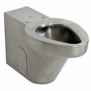 ACORN R2141-W-3 Prison Toilet, 10 Inch Rough-In, 1.28-1.6-3.5 Gallons per Flush, Elongated Bowl | CJ3BMP 49T887