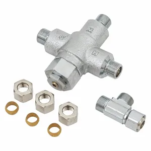 ACORN ST70CP-38-BCT Tempering Valve, Brass, 4 gpm Flow Rate, Compression Inlet, Compression Outlet | CJ3PUW 54EK60