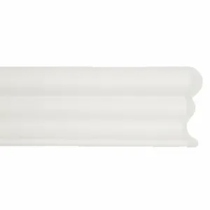 ACROVYN FR252949N Chair Rail, White, 114 Inch Length, 2-1/2 Inch Height, 3/4 Inch Thick | CF2MZQ 55MA84