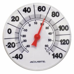 ACURITE 00353A1 Analoges Panelmontage-Thermometer, -40 °C bis 140 °F/-40 °C bis 60 °C, Weiß | CN8BMF 53DP75