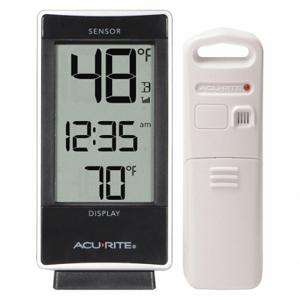 ACURITE 02059M Wireless Thermometer, Indoor/Outdoor, 1% to 99% RH, Outdoor Temp, Indoor Temp/Time | CN8BMW 53DR05
