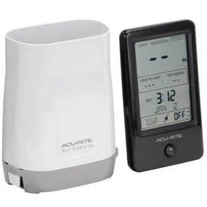 ACURITE 02446M Rain Gauge, 99.9 Inch Max. Rain, 30 M Range, Aa To Gauge/ Aaa To Display | CN8BMR 53DP82