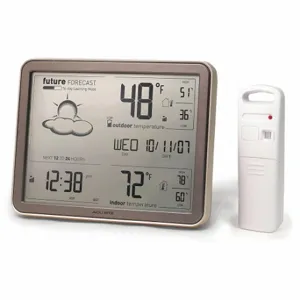 ACURITE 75077A3M Wireless Weather Station, AcuRite, 2 Pieces, Color LCD, 330 ft Range, Temp | CN8BMY 53DR07