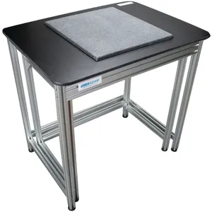 ADAM EQUIPMENT 104008036 Anti-Vibration Table Silver and Black | AG9FBG 19YP03