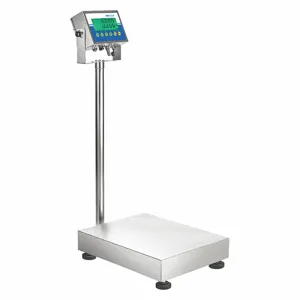 ADAM EQUIPMENT GGB165a Bench Scale, 165 lb Wt Capacity, 15 3/4 Inch Weighing Surface Dp, 5 g/0.01 lb, LCD | CV2RCL 54YN47