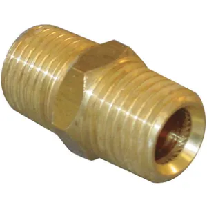 ADAPT-ALL 8010-06-04 Hex Nipple Brass 3/8 Inch x 1/4 Inch | AD6WYR 4CCR5