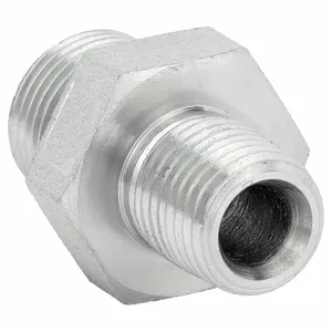 ADAPT-ALL 9007-0604 Hydraulic Hose Adapter, 3/8 x 1/4 Inch Fitting Size, Male x Male, BSPP x NPT, Rigid | CN8CAW 55DR52