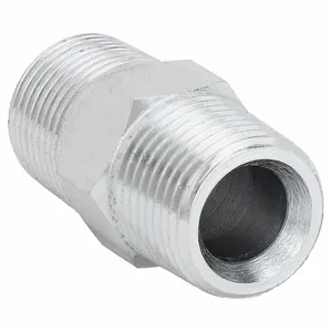 ADAPT-ALL 9008-0202 Hydraulic Hose Adapter, 1/8 x 1/8 Inch Fitting Size, Male x Male, BSPT x NPT, Rigid | CN8BYL 55DR62