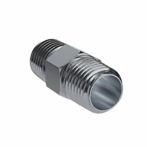 ADAPT-ALL 9010-0606 Hydraulic Hose Adapter, 3/8 x 3/8 Inch Fitting Size, Male x Male, BSPT x BSPT, Rigid | CN8CBP 55DR72