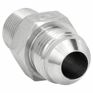 ADAPT-ALL 9063-0402 Hydraulic Hose Adapter, 1/4 x 1/8 Inch Fitting Size, Male x Male, JIC x BSPT, Rigid | CN8BXX 55DR19