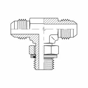 ADAPT-ALL 9159-080808 Hydraulic Hose Adapter, 1/2 x 1/2 x 1/2 Inch Fitting Size, Male x Male x Male | CN8BWD 55DU22