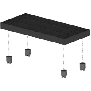 ADD-A-LEVEL A3616 Work Platform Panel, 36 x 16, Black | AG8ENN