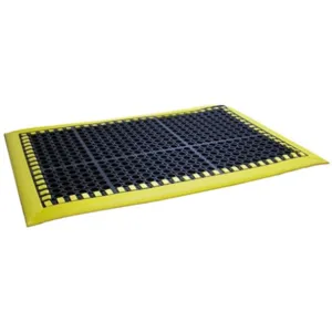 ADD-A-LEVEL M38784 Work Platform Matting, 96 x 36, 7/8 Height, Yellow Border | AG8ENL