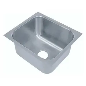 ADVANCE TABCO 2020A-12 Sink, Undermount, 1-Cpt., 20 X 20 F-To-B X 12 Inch D, 3-1/2 Inch Drain Opening | CD7NFV