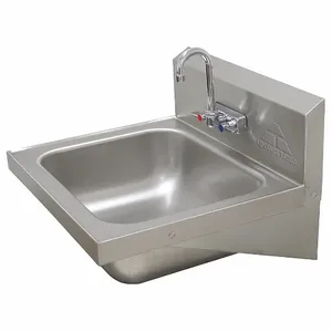 ADVANCE TABCO 7-PS-49 Lavatory Sink Splash Stainless Steel | AF9EHJ 29VK74