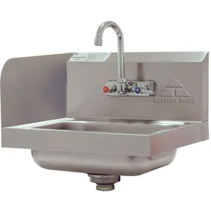 ADVANCE TABCO 7-PS-66L Lavatory Sink Splash Stainless Steel | AF9EHP 29VK79