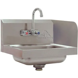 ADVANCE TABCO 7-PS-66R Lavatory Sink Splash Stainless Steel | AF9EHN 29VK78