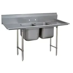 ADVANCE TABCO 9-2-36-18RL Regaline Sink, 2-Cpt., 20 Inch F-To-B X 16 Inch | CD7NNN