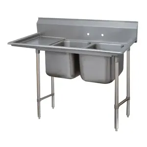 ADVANCE TABCO 9-2-36-36L Regaline Sink, 2-Cpt., Left-Hand, 20 Inch F-To-B X 16 Inch | CD7NNP