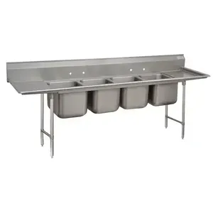 ADVANCE TABCO 9-24-80-18RL Regaline Sink, 4-Cpt., 20 Inch F-To-B X 20 Inch | CD7NQC