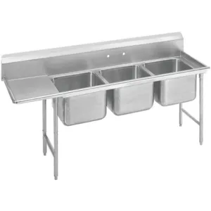 ADVANCE TABCO 9-3-54-24L Scullery Sink With Left Drain Board Floor | AF4RVY 9HV22