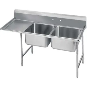 ADVANCE TABCO 9-42-48-24L Scullery Sink With Left Drain Board Floor | AF4HAQ 8WU54