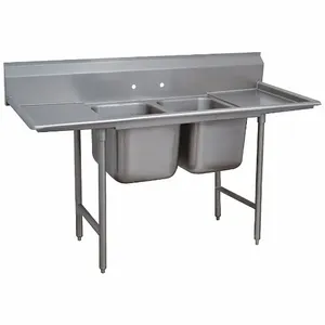 ADVANCE TABCO 9-42-48-24RL Scullery Sink With Drainboards 101 Inch Length | AF4NNA 9DNM2