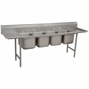 ADVANCE TABCO 9-44-96-24RL Scullery Sink With Drainboards 154 Inch Length | AF4QYX 9GD12