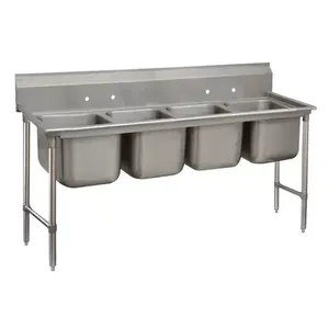 ADVANCE TABCO 9-44-96 Regaline Sink, 4-Cpt., 24 Inch F-To-B X 24 Inch | CD7NRM