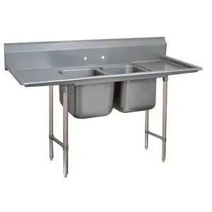 ADVANCE TABCO 9-62-36-18RL Regaline Sink, 2-Cpt., 24 Inch F-To-B X 18 Inch | CD7NTF