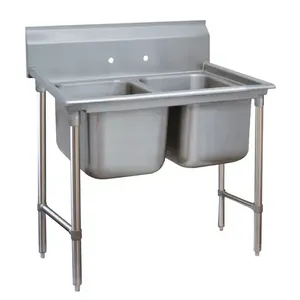 ADVANCE TABCO 9-62-36 Regaline Sink, 2-Cpt., 24 Inch F-To-B X 18 Inch W Compartment, Ss | CD7NTC