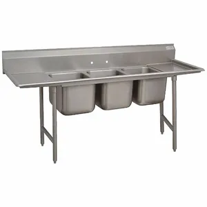 ADVANCE TABCO 9-3-54-24R Scullery Sink With Right Drain Board Floor | AF6BUU 9WCP7